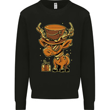 Sweatshirt Jumper Enfant Drôle De Renne Steampunk Pour Noël