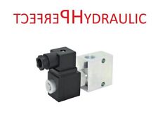 Vanne hydraulique soupape de siège 2/2 voies 3/8 40L/min 350bar 12V NCx2