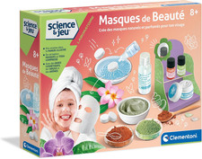 Kit Masques Beauté Enfant 8+ DIY Argile Verte Rose Spa Naturel Clementoni
