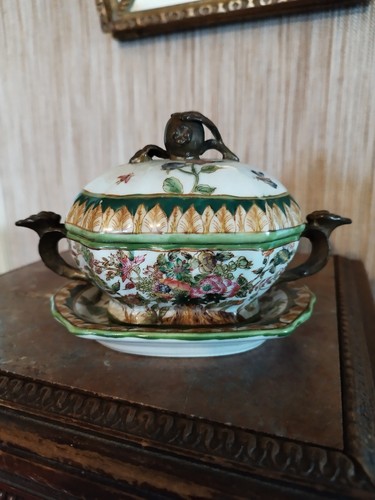 Terrine sucrier faïence - terrine/sucrier, en
