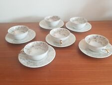 Service 6 tasses café  + soucoupes porcelaine baviere (Bavaria)
