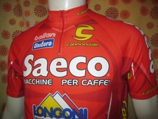 ? Ancien MAILLOT SAECO CANNONDALE LONGONI TL Pro Cycling Team Vélo Cyclo