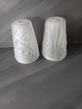 2 Tulipe en pate de verre art deco signée degue Compiègne