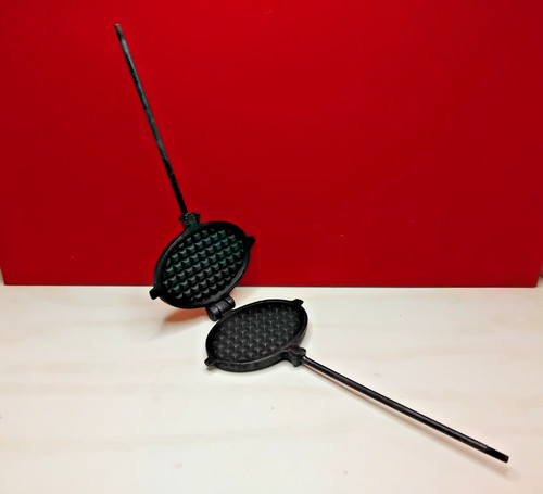 Ancien gaufrier fonte - gaufrier,