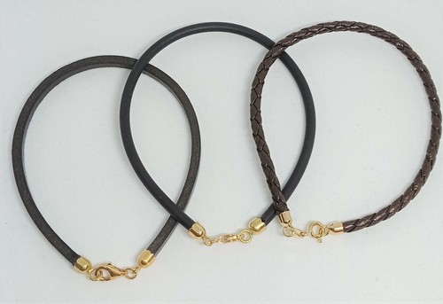 Bracelet homme caoutchouc - caoutchouc, or