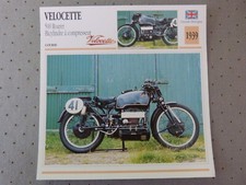 Fiche Photo Moto : VELOCETTE