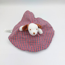 Doudou plat rond JACADI chien