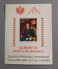 France Monaco 2006  2560  Feuillet 92 neuf luxe ** MonacoPhil 2006 Albert II