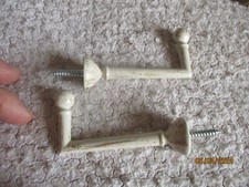 2 Supports à Barre de Rideau en Acier