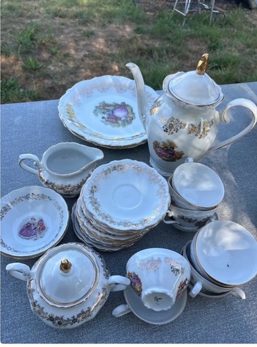 Service thé porcelaine - à, en