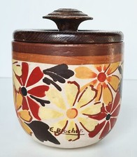 Ancien pot à tabac en plâtre