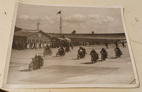 Ancienne photo course motos - photo, de