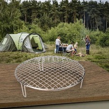 Barbecue Barbecue Grille Plateau Précis Résistant Rond Acier Inoxydable Maille