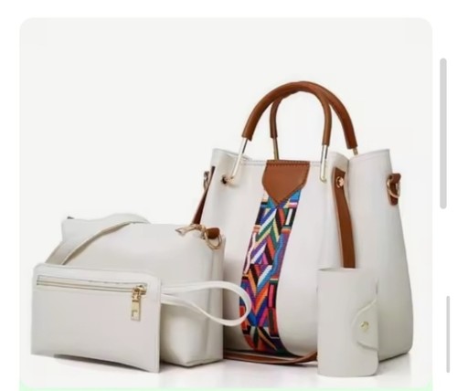 Ensemble sac femme blanc faux