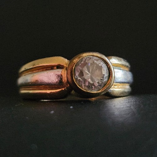 Bague solitaire faux - diamant,
