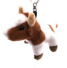 Peluche / Calins, / Tissu Animal Porte-Clés Vache Bœuf Braun 13 CM
