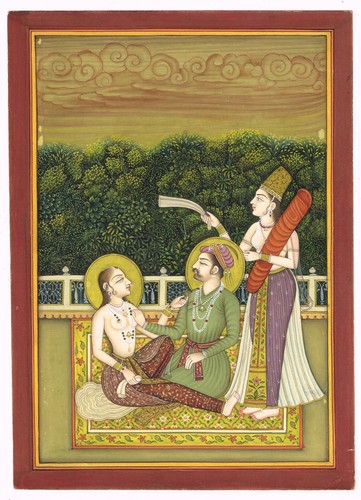 Moghol king avec reine en - king,