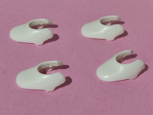Mocassins playmobil blancs - mocassins, x4