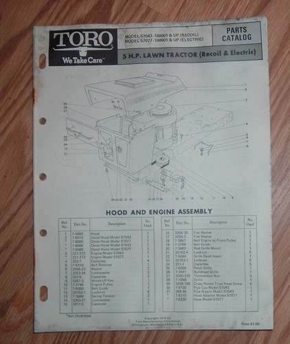 Toro parts catalog - toro,