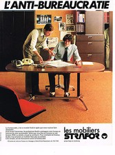 PUBLICITE ADVERTISING 064  1978  MOBILIER STRAFOR   meubles bureau