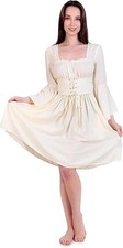 Robe corset col carré paysan pirate médiéval Renaissance ThePirateDressing
