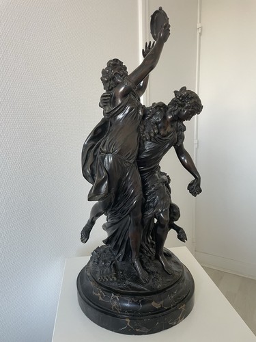 Groupe bronze clodion - groupe, en