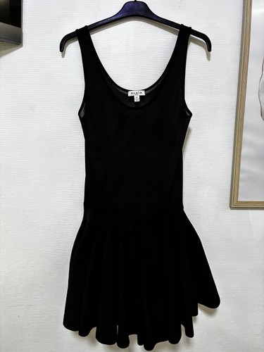 Alaïa robe noir - sans, manches