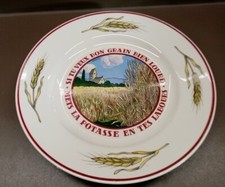 ANCIENNE Assiette Publicitaire  "Potasse D'Alsace" HANSI. GRAIN BIEN LOURD