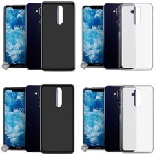 Housse etui coque pochette silicone gel fine pour Nokia 8.1 (2019) + film ecran