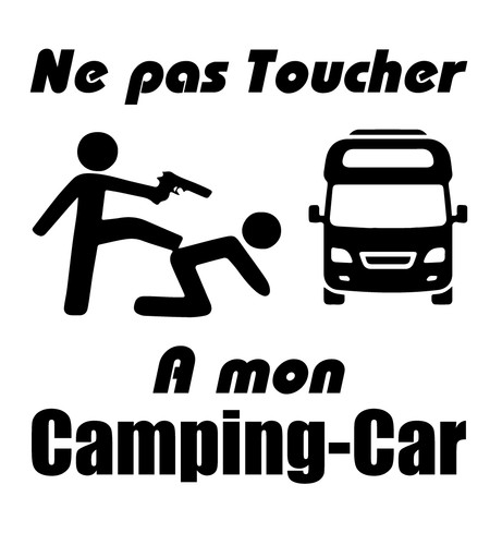 Sticker autocollant touche pas
