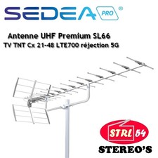 SEDEA SL66 ANTENNE TV TNT UHF EXTÉRIEURE PREMIUM REJECTION 5G Cx 21-48 LTE700