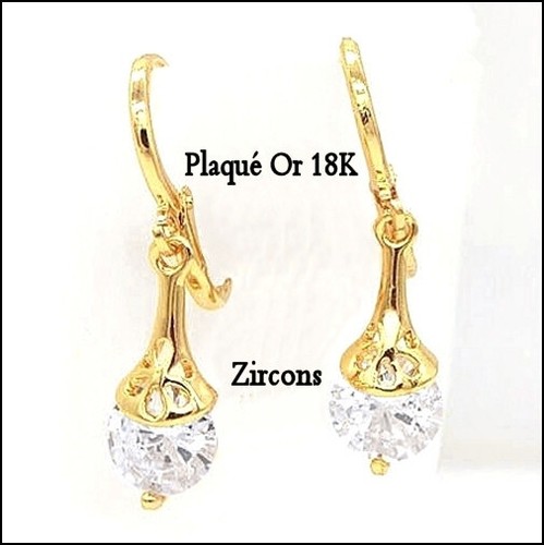 Plaqué 18k boucles - or,