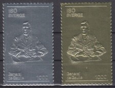 OR22560/ SWEDEN / ISO – DE GAULLE – MINT MNH SILVER & GOLD STAMPS