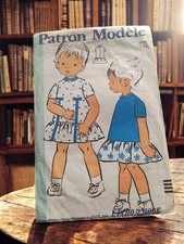 Rare patron de couture ancien vintage, marque Ancienne, collection rétro couture