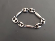 Bracelet grain café argent - café,