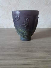 ancien vase en pate de verre