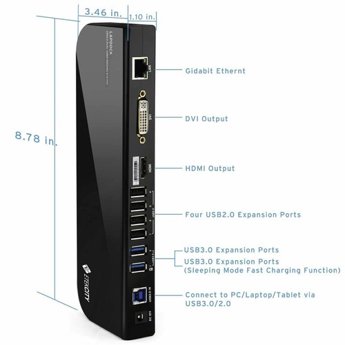 Etekcity lapdock usb3 - etekcity, usb3.0