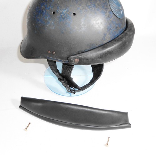 Bourrelet cuir noir casque