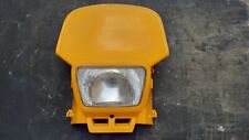 Plaque phare jaune avec optique pour moto Peugeot 50 XP6 Trail 1998