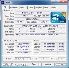 INTEL Core 2 Quad Q9550 (2,83