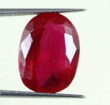 6.30 CT Naturel Ovale Framboise Rose Rhodolite Gemme Grenat Certifié T7823