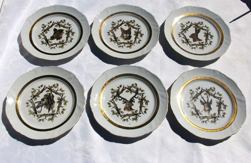Anciennes assiettes plates - 6,