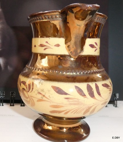Pot lait cremier faïence - a,