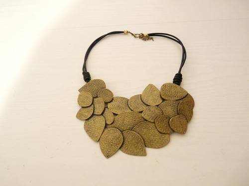 Collier ras cou dore - collier,