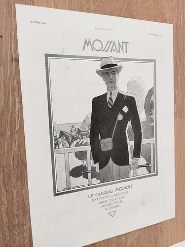 Publicité 1930 chapeau