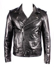 Veste De Biker En Vachette