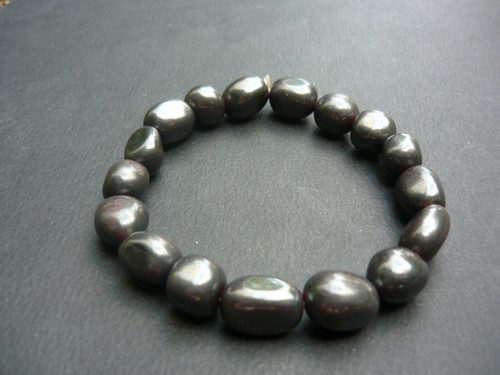 Bracelet perles hématite - bracelet,