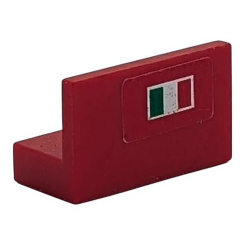 Lego panneau rouge 4865pb012r - rouge,