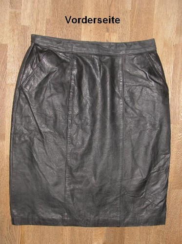 Jupe cruse cuir noir vert - jupe,