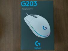 Logitech - G203 LIGHTSYNC (RGB Wave) Wired Optical Gaming Mouse - White